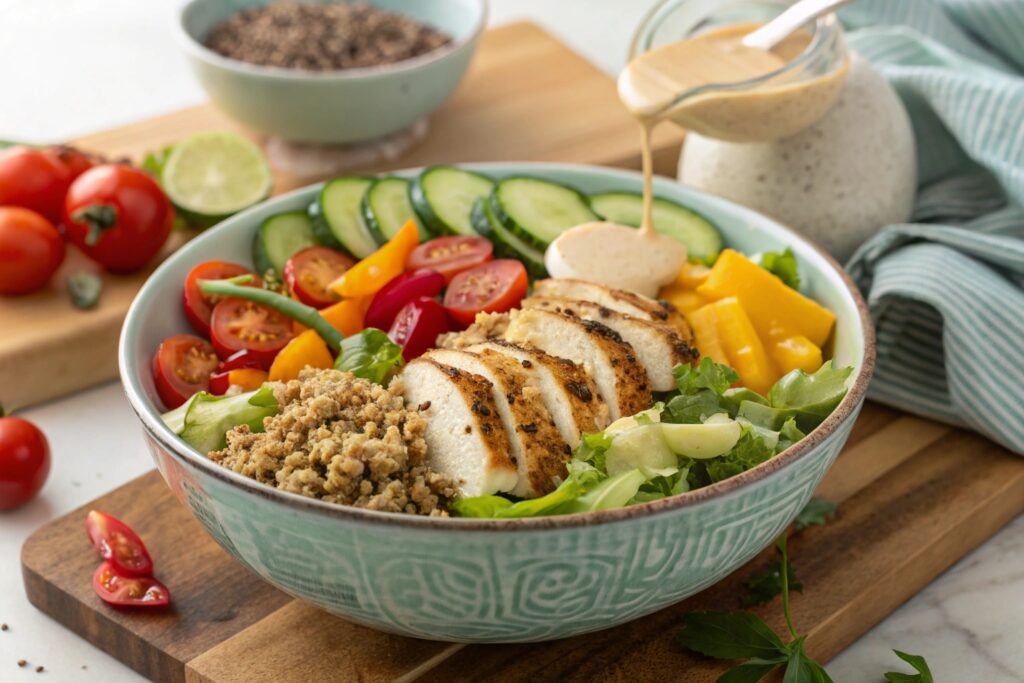 salada completa almoço