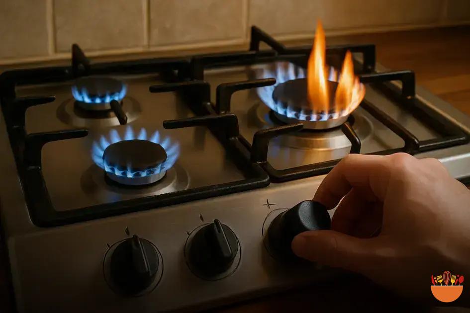 Como identificar diferentes níveis de fogo no fogão