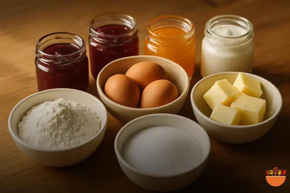 Ingredientes básicos para receitas petit four
