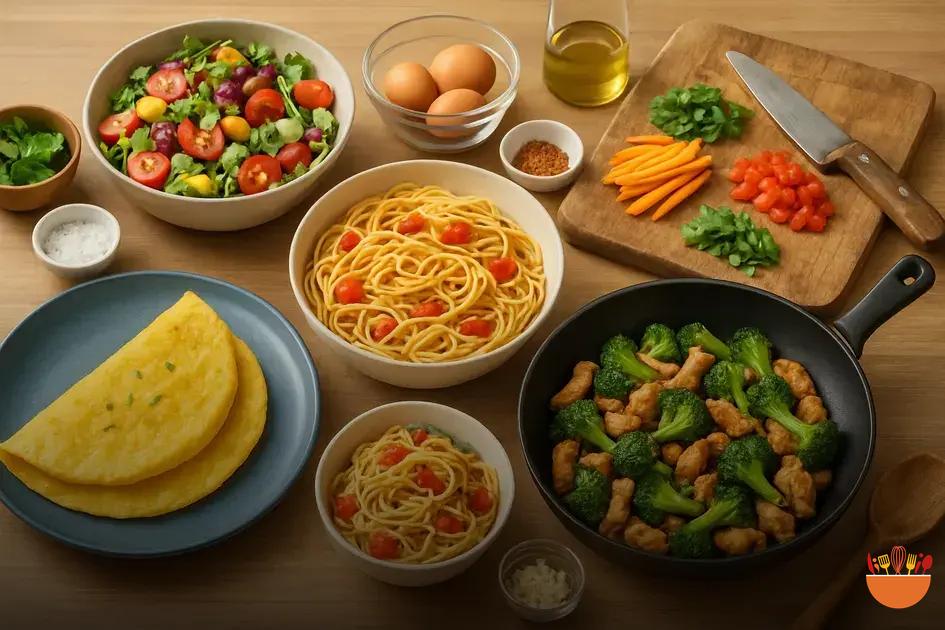 mantenha receitas simples e versáteis à mão