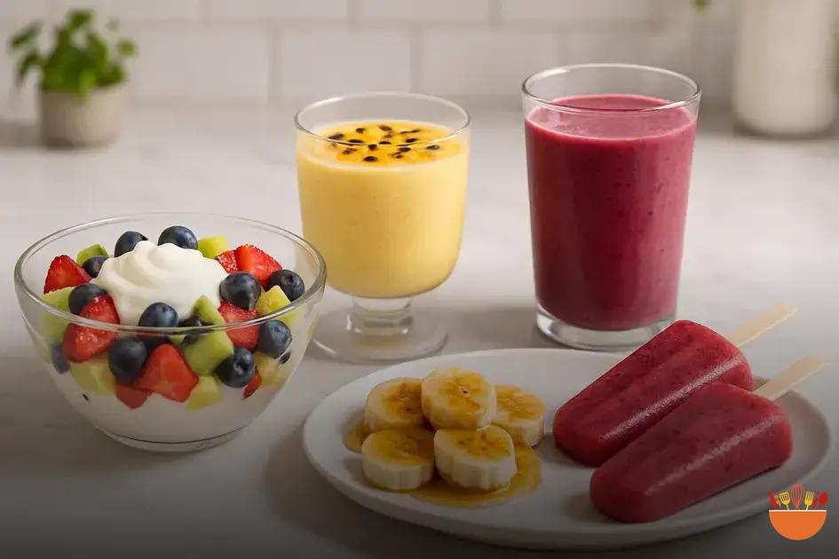 Receitas rápidas e saudáveis com frutas