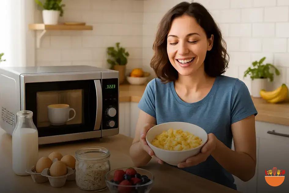 Receitas rápidas para o café da manhã no microondas