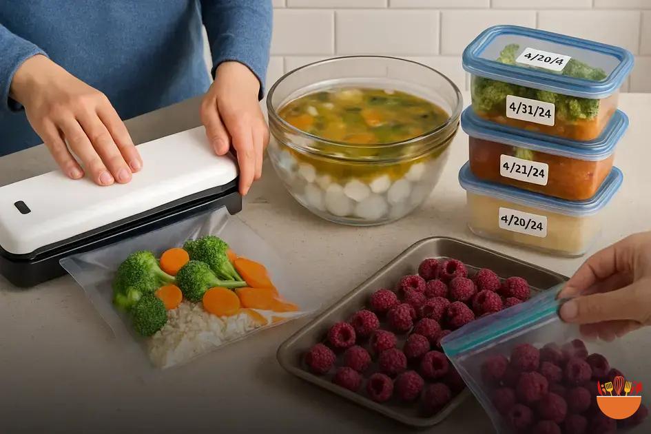 Técnicas de congelamento para preservar o sabor