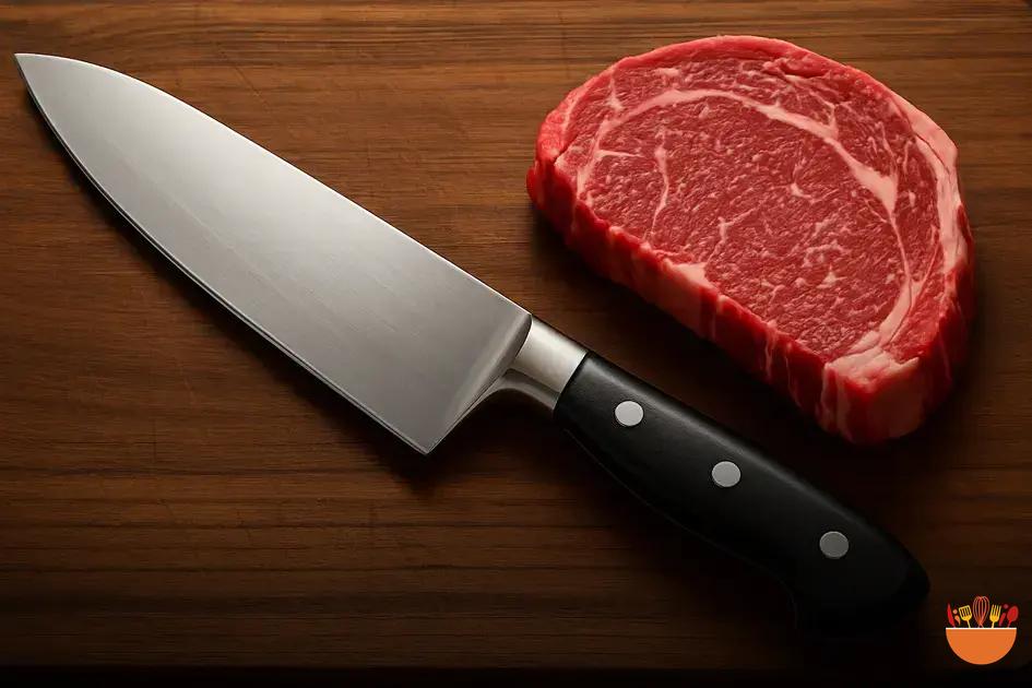 Características importantes em uma faca de carne