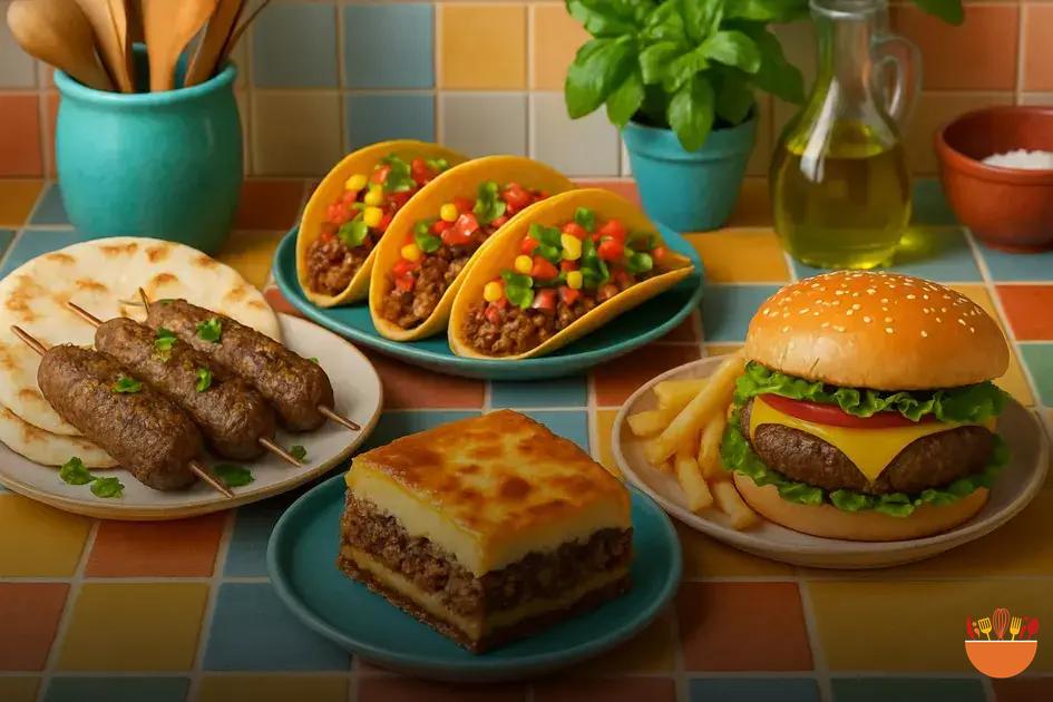 Receitas internacionais com carne moída